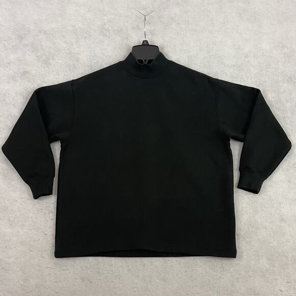 Fear of God Essentials Sweatshirt Mens XXS Black Pullover Stretch Limo Neck - Picture 7 of 13
